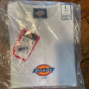 Dickies Large girls Peter Pan collar white shirt